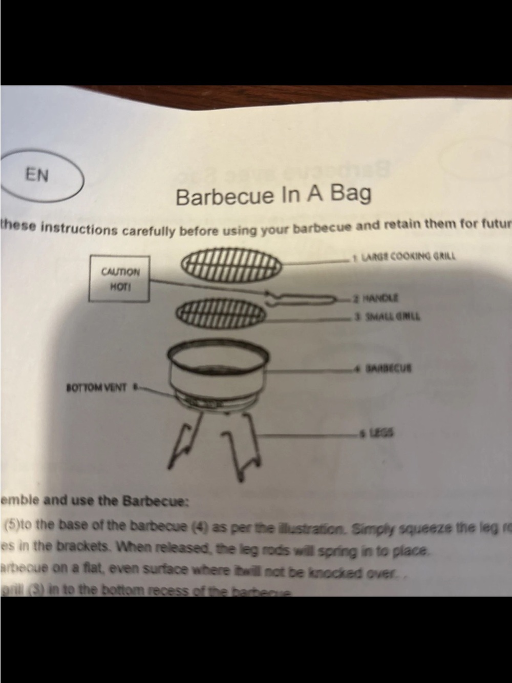 Barbecue in a bag!  Never used